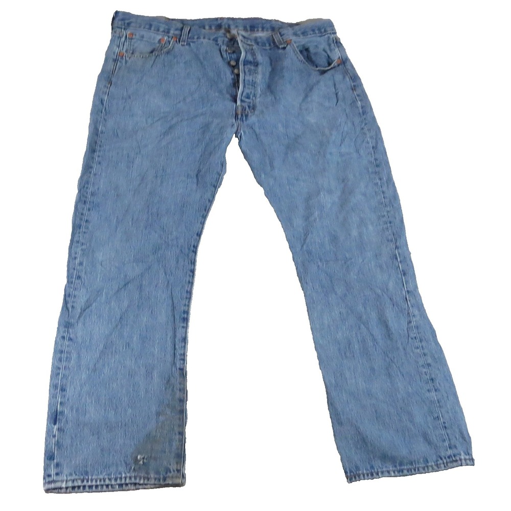 Levis 501 Original Jeans Men W40‎ L30 Button Fly Blue Denim Straight Leg Red Tab